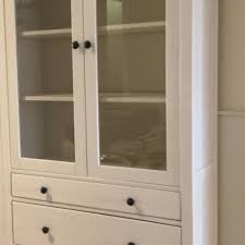 Ikea Hemnes Glass Door Cabinet For