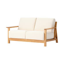 wooden sofa 2seater 2seater muji