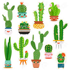 Friends are not chosen beyond the arctic circle. Cute Cactus Pots Happy Face Cartoon Succulent Cacti Funny Flower Royalty Free Cliparts Vectors And Stock Illustration Image 116391508