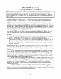 Personal Biography Essay Lovely Personal Bio Examples