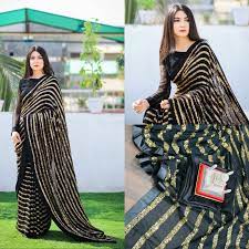 women s black saree blouse georgette