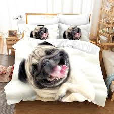 Bedding Sets 3d Pug Dog Set Cute Animal
