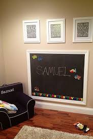 Diy Playroom Magnetic Chalkboard Wall