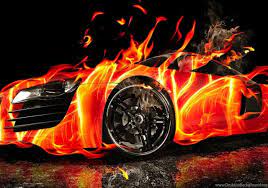 Sports Car Fire 3D Wallpapers For PC ...