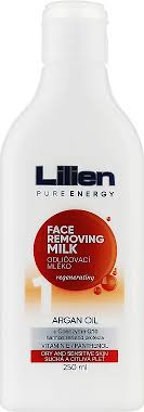 lilien face removing milk argan oil