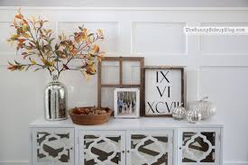 mirrored console table ready for fall