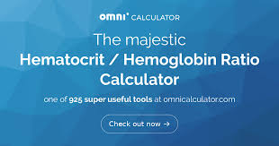 Hematocrit To Hemoglobin Ratio Calculator Omni