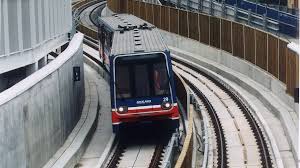 trains on the docklands light railway