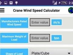 Crane Wind Speed Calculator 1 0 Free Download