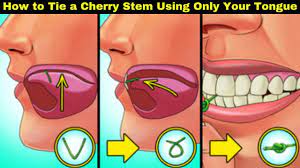 How to tie knot in cherry stem