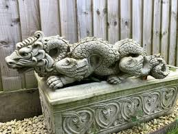 Chinese Dragon Statue Vintage Mythical