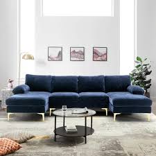 u shaped fabric modern sectional sofa