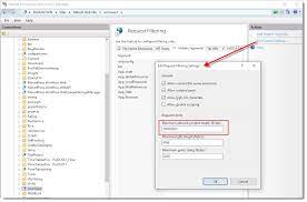 configuring asp net and iis request