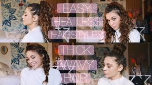 50 short hairstyles for fine hair. 4 Easy Heatless Hairstyles For Thick Wavy Curly Hair Youtube