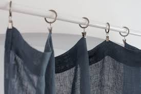 how to hang curtains with ring clips