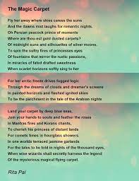 the magic carpet poem by rita pal
