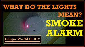 smoke alarm what the lights mean