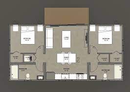 2 Bedroom Adu House Plan With 40 039
