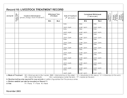 Printable Cattle Record Sheet Cattle Cattle Farming
