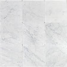 bianco carrara tumbled marble tile