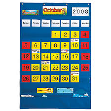 Calendar Pocket Chart English Spanish