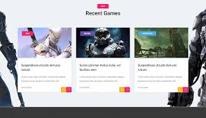 Game Warrior A Free Gaming Website Template Best Free
