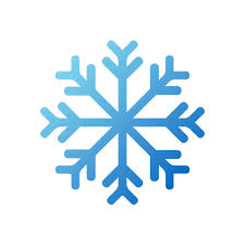 Snowflake Blue Gradient Icon Simple Flat Vector Illustration Silhouette  Eps10 Isolated On White Background Stock Illustration - Download Image Now  - iStock