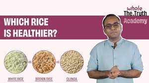 white rice vs brown rice vs quinoa is
