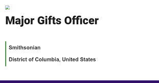 major gifts officer job with