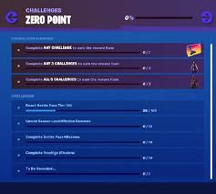 The 10 challenges in week 9 are very different from everything we have seen this season and have an understandable focus on everything gold. Fortnite Zero Point Challenges Rewards And How To Complete Them Tips Prima Games