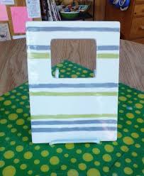 Striped Picture Frame Painted By