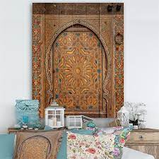 Ancient Moroccan Door Wood Wall Art