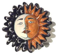 Eclipse Talavera Ceramic Sun Face