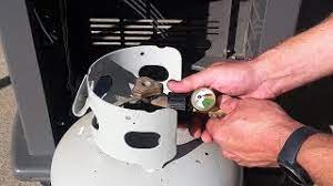 An empty 20lb grill propane tank if you're concerned, check on the gauge a few days in a row to make sure the reading is going down. How To Install A Propane Tank Pressure Gauge On A Gas Grill Youtube