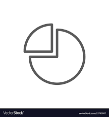Pie Chart With Segment Line Icon