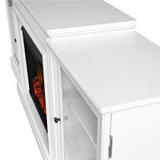 White Infrared Electric Fireplace