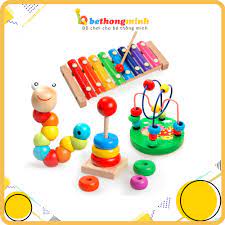 Bộ đồ chơi gỗ cho bé sáng tạo và phát triển trí tuệ Montessori Combo Đồ chơi  cho bé thông minh