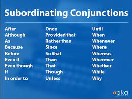 What Are Subordinating Conjunctions?