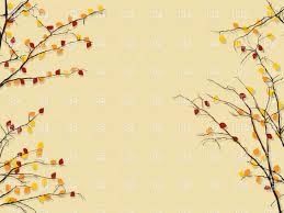 Branch With Autumn Leaves Stock Vector Image