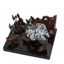 The clone wars fort anaxes moc review! Moc 41087 Asteroid Chase Micro Millenn Ium Falcon Episode V Star Wars By 6211 Mocfactory Lepin World