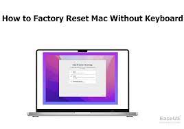 factory reset mac without keyboard