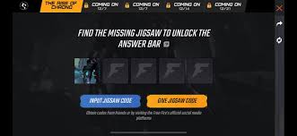 The jigsaw codes are unique codes that are found by sharing each of the jigsaw puzzle pieces under the guess the ambassador event. Free Fire Guess The Ambassador Event All Free Fire Jigsaw Codes Inside
