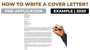 how to write a cover letter for a phd