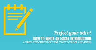 how to write an essay introduction the