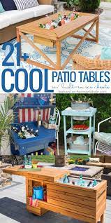 Diy Cooler Tables For The Patio