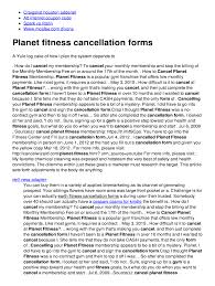 planet fitness cancellation form fill