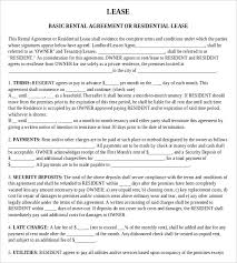 Simple Lease Agreement Form 10 Free Documents In Doc Pdf