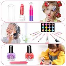 hollyhi 41 pcs kids makeup toy kit for