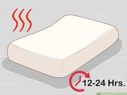 Washing in detergent and soap is required to remove the latter. 3 Ways To Clean A Memory Foam Pillow Wikihow