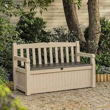keter eden outdoor storage bench 140 x